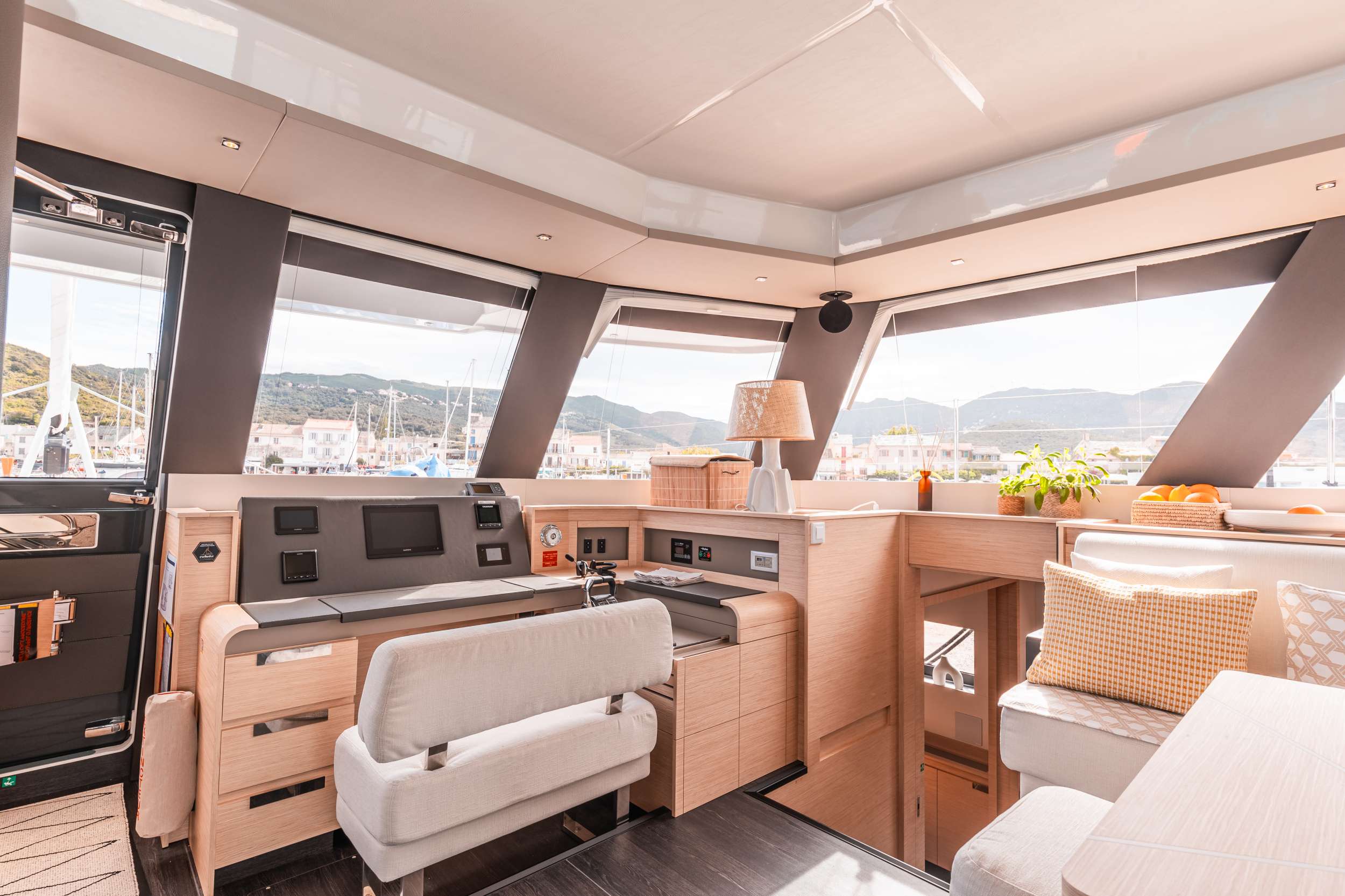 Alegria 67 for charter - helm station