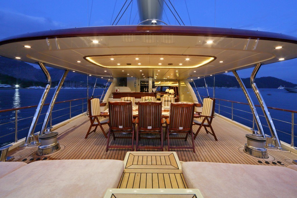 DAIMA yacht for charter - dining area