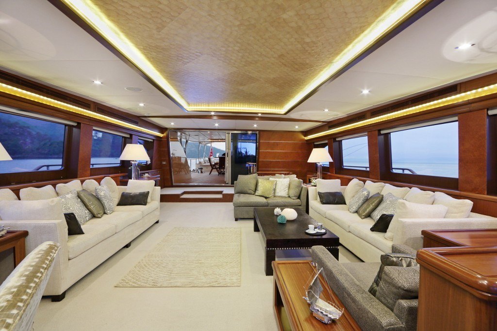 DAIMA yacht for charter - salon detail