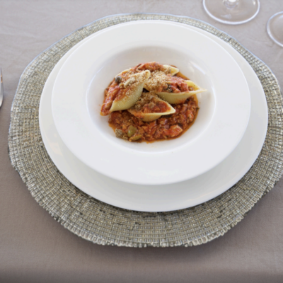 Italian cuisine aboard a yacht