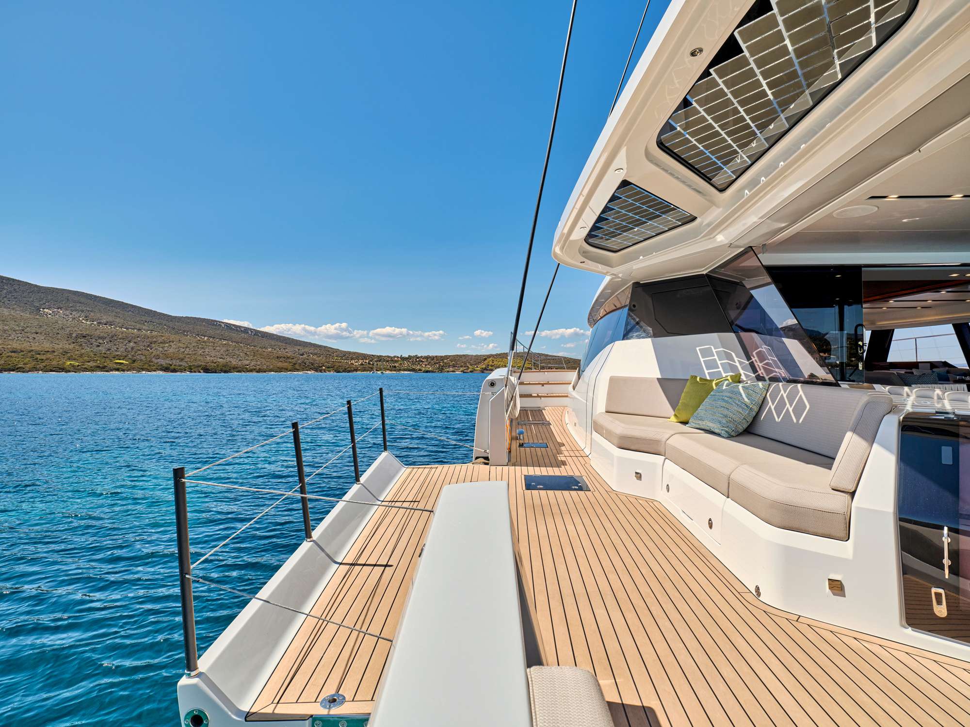 Fountaine Pajot Thira 80 for charter - exterior lounge