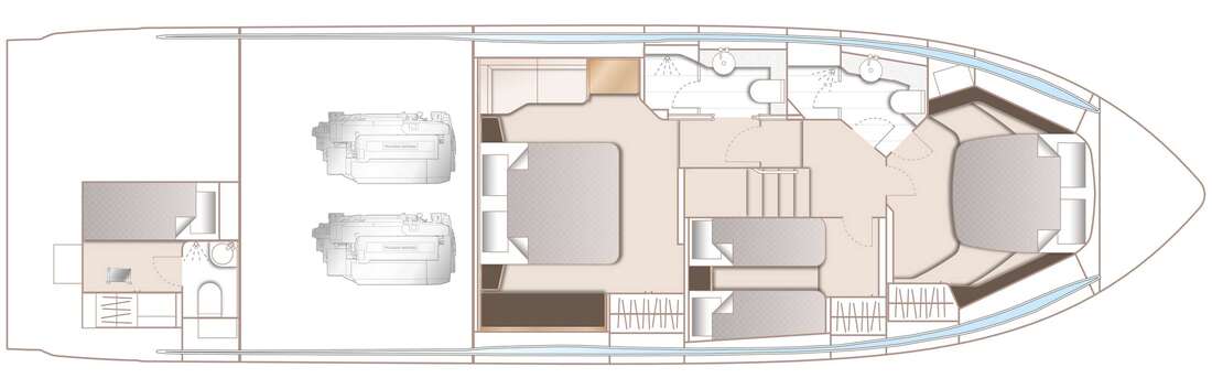 Princess S62 for charter - layout